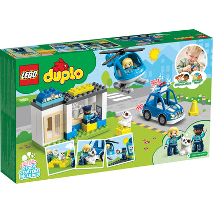 LEGO® DUPLO™ Rescue Police Station & Helicopter - Bộ Đồ Chơi Trạm Cảnh Sát & Trực Thăng Cứu Hộ - LEGO 10959