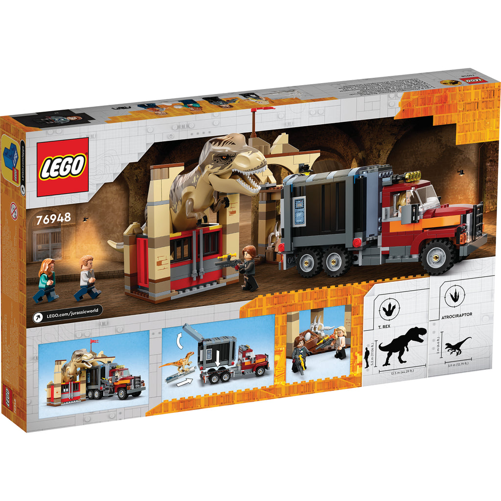 LEGO® Jurassic World T. rex & Atrociraptor Dinosaur Breakout - Đồ Chơi Lắp Ráp Khủng Long 76948 - LEGO LEGO - ảnh 4 - Lego