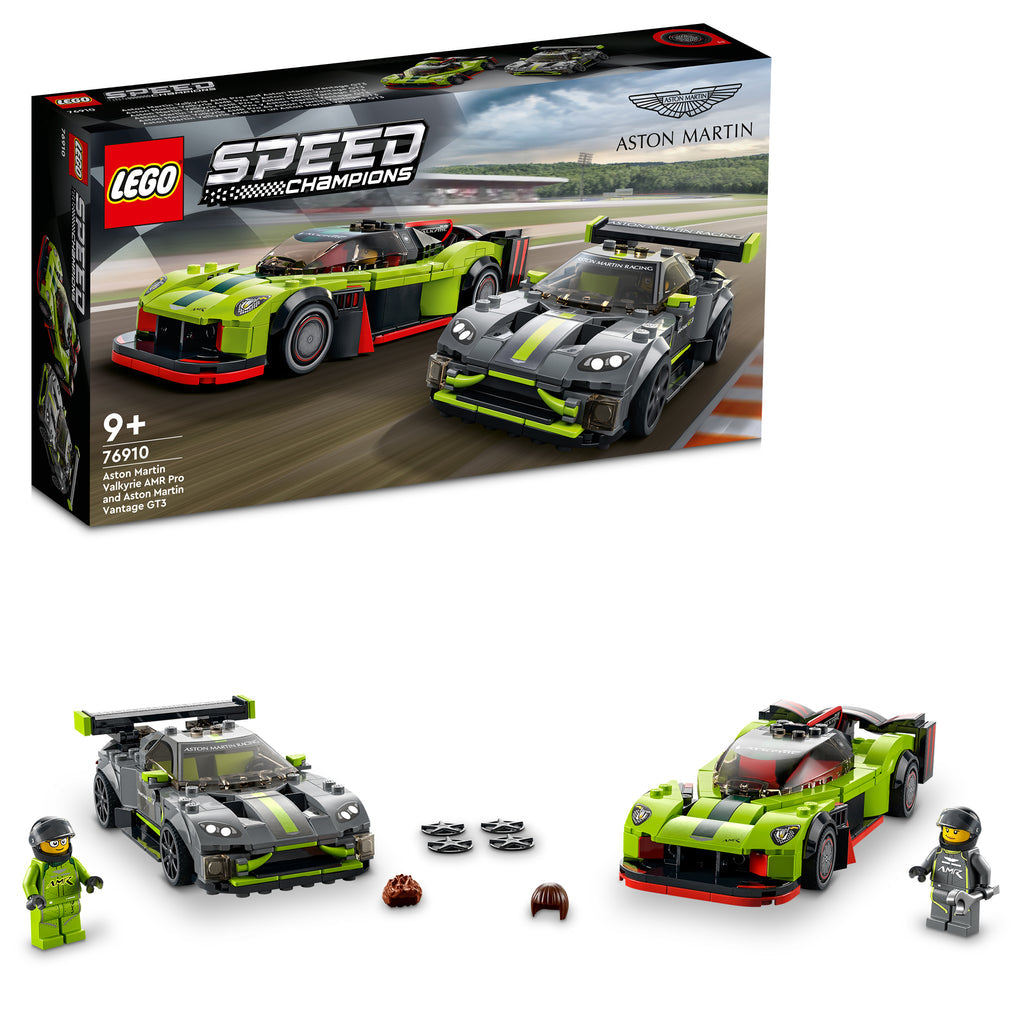 LEGO® Speed Champions Aston Martin Valkyrie AMR Pro and Aston Martin Vantage GT3 - Bộ đồ chơi lắp ráp siêu xe đua LEGO 76910