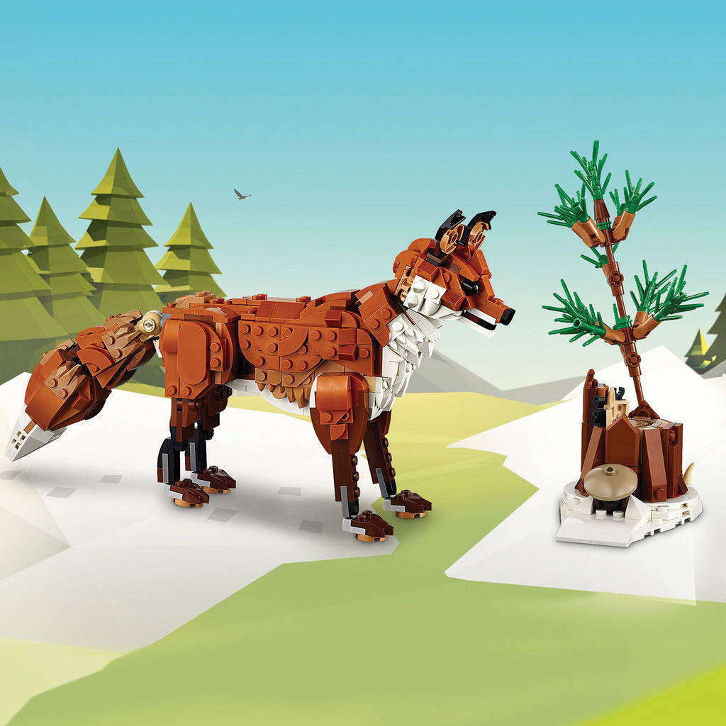 LEGO® Creator 3-in-1 Forest Animals: Red Fox - Đồ Chơi Lắp Ráp Động Vật Rừng Xanh 3-Trong-1 - LEGO 31154 LEGO - ảnh 3 - LEGO 