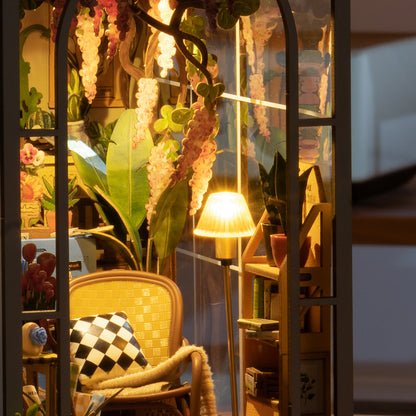 Rolife Book Nook Kit - Holiday Garden House TGB06 - Mô hình nhà gỗ DIY trang trí kệ sách - Rolife