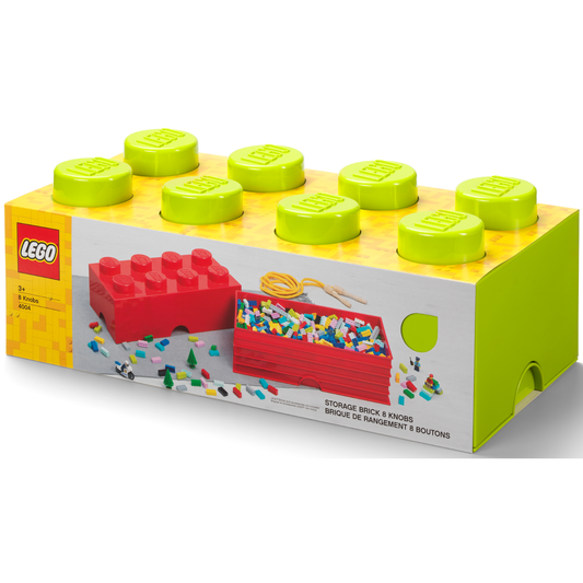 LEGO Storage Brick 8 - Lime - Thùng Đựng Đồ Xếp Chồng LEGO - Hình ảnh sản phẩm