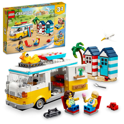 LEGO® Creator 3-in-1 Beach Camper Van - Xe Cắm Trại Bãi Biển Lắp Ráp 3 Trong 1 - LEGO 31138