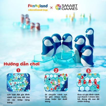 Đồ chơi trí tuệ Smartgames Thử Thách Penguins Huddle Up