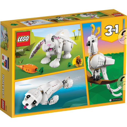 LEGO® Creator 3-in-1 White Rabbit - Bộ Lắp Ráp Đồ Chơi Động Vật 3 Trong 1 LEGO 31133