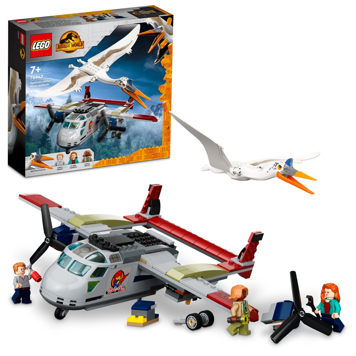 LEGO® Jurassic World Quetzalcoatlus Plane Ambush - Đồ chơi lắp ráp Máy bay & Khủng long - LEGO 76947 LEGO - ảnh 5 - LEGO