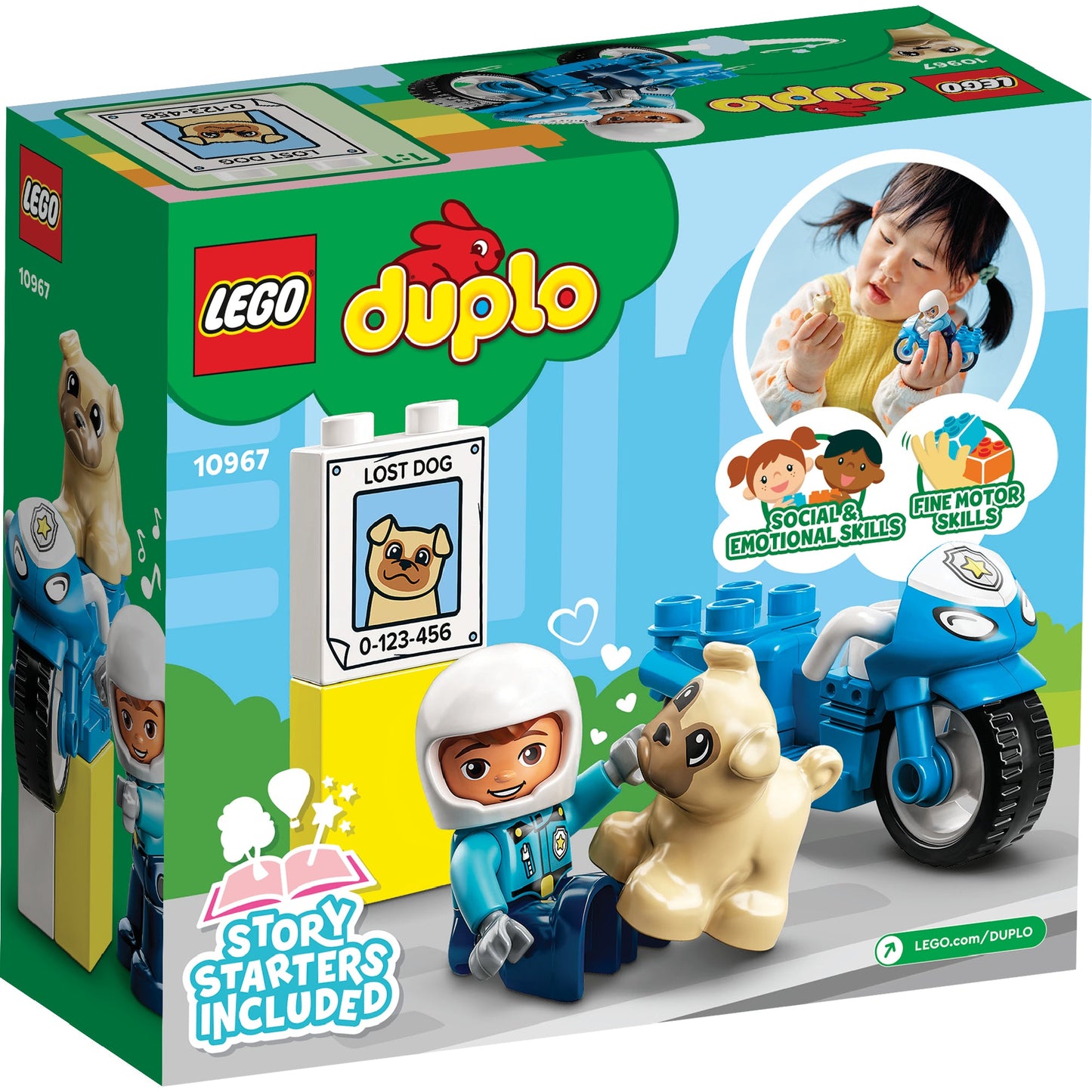 LEGO® DUPLO™ Rescue Police Motorcycle - Đồ Chơi Mô Tô Cảnh Sát Cứu Hộ - LEGO 10967