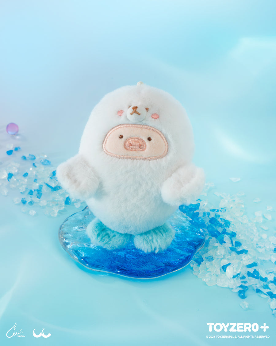 LuLu the Piggy Ocean - Baby Seal Lu Plush Keychain - Móc Khóa Gấu Bông Heo LuLu - ToyZero+ - Hình ảnh sản phẩm