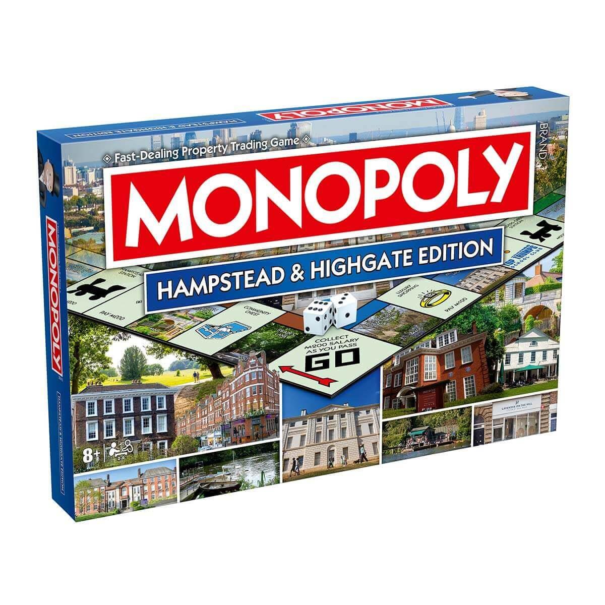 Hampstead & Highgate Monopoly Board Game - Cờ Tỷ Phú London - Winning Moves - Hình ảnh sản phẩm