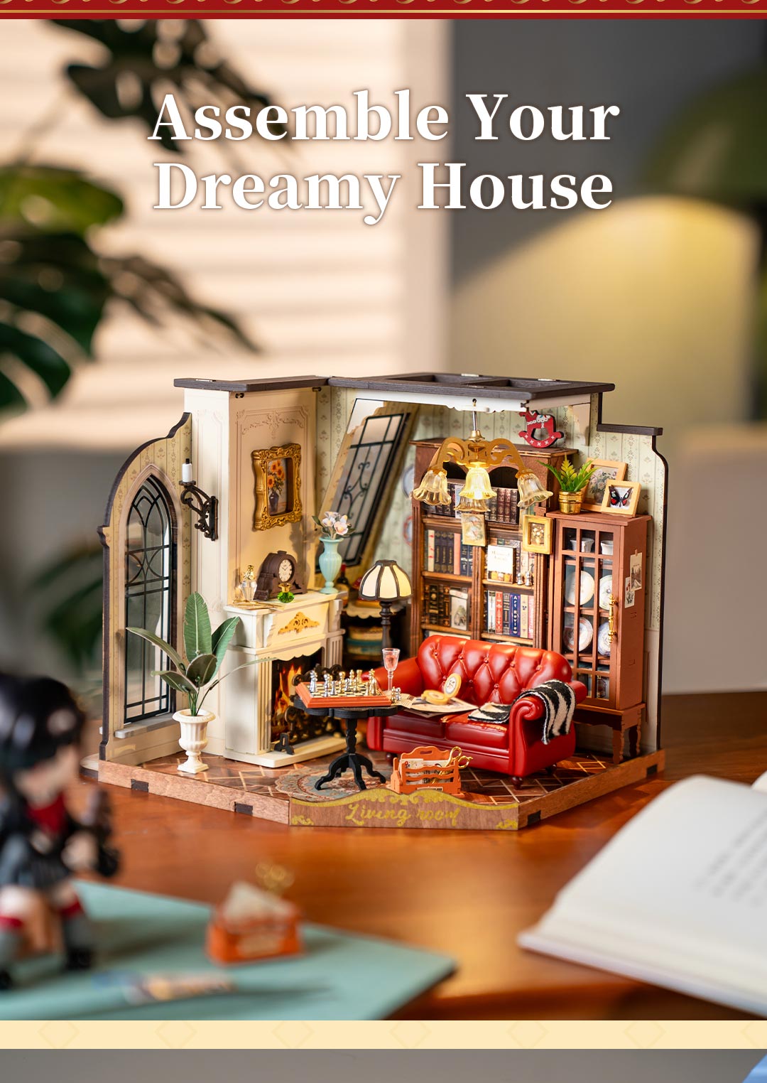 Catherine's Living Room DG175 - Mô hình nhà gỗ tí hon DIY - Rolife