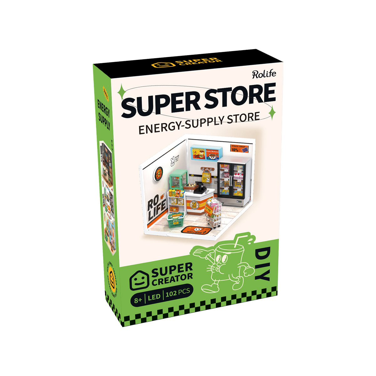 Rolife Energy Supply Store - Mô hình nhà nhựa tí hon Super Creator - DW002