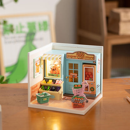 Rolife Super Fruit Store Super Creator Miniature House DW003 - Mô hình nhà búp bê mini nhựa lắp ráp DIY - Rolife