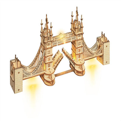 Rolife Modern 3D Wooden Puzzle - Tower Bridge Architecture TG412 - Mô hình gỗ 3D kiến trúc Cầu Tháp Luân Đôn - Rolife