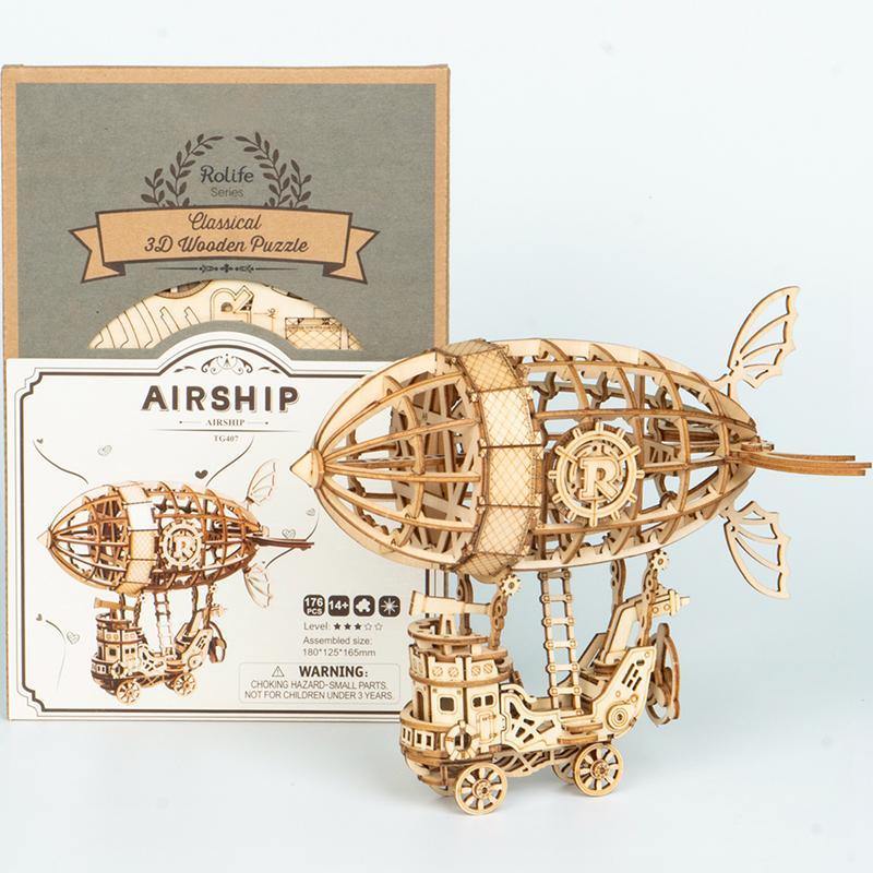 Rolife Modern 3D Wooden Puzzle - Airship TG407 - Mô hình gỗ 3D lắp ráp - Rolife