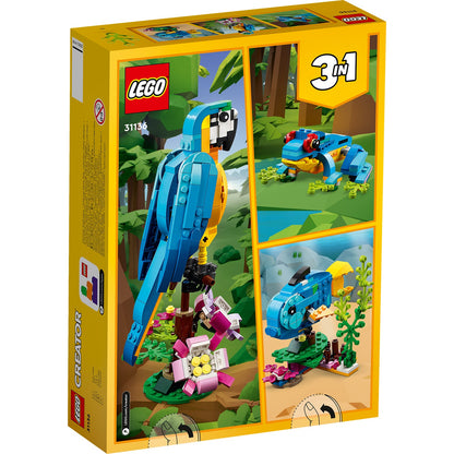 LEGO® Creator 3-in-1 Exotic Parrot Lắp Ráp Vẹt Nhiệt Đới LEGO 31136