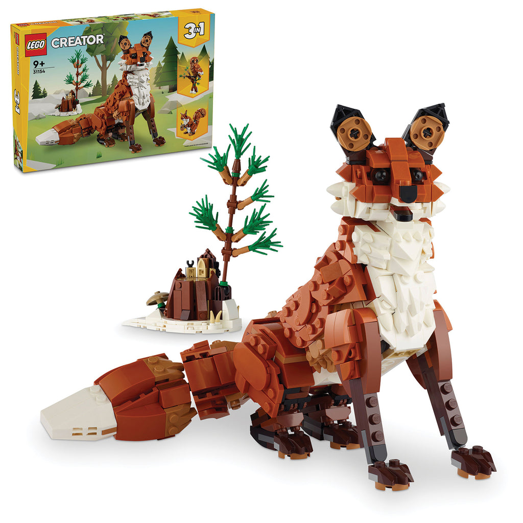 LEGO® Creator 3-in-1 Forest Animals: Red Fox - Đồ Chơi Lắp Ráp Động Vật Rừng Xanh 3-Trong-1 - LEGO 31154 LEGO - ảnh 4 - LEGO 