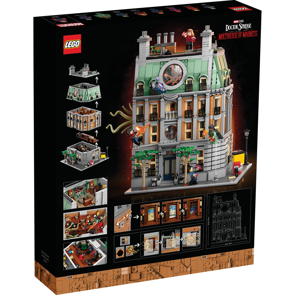 LEGO® Marvel Sanctum Sanctorum Mô hình lắp ráp Biệt thự Phù Thủy Tối Thượng 76218