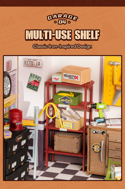 Rolife DIY Miniature House Kit - Garage Workshop DG165 - Mô hình nhà gỗ tí hon tự làm - Rolife