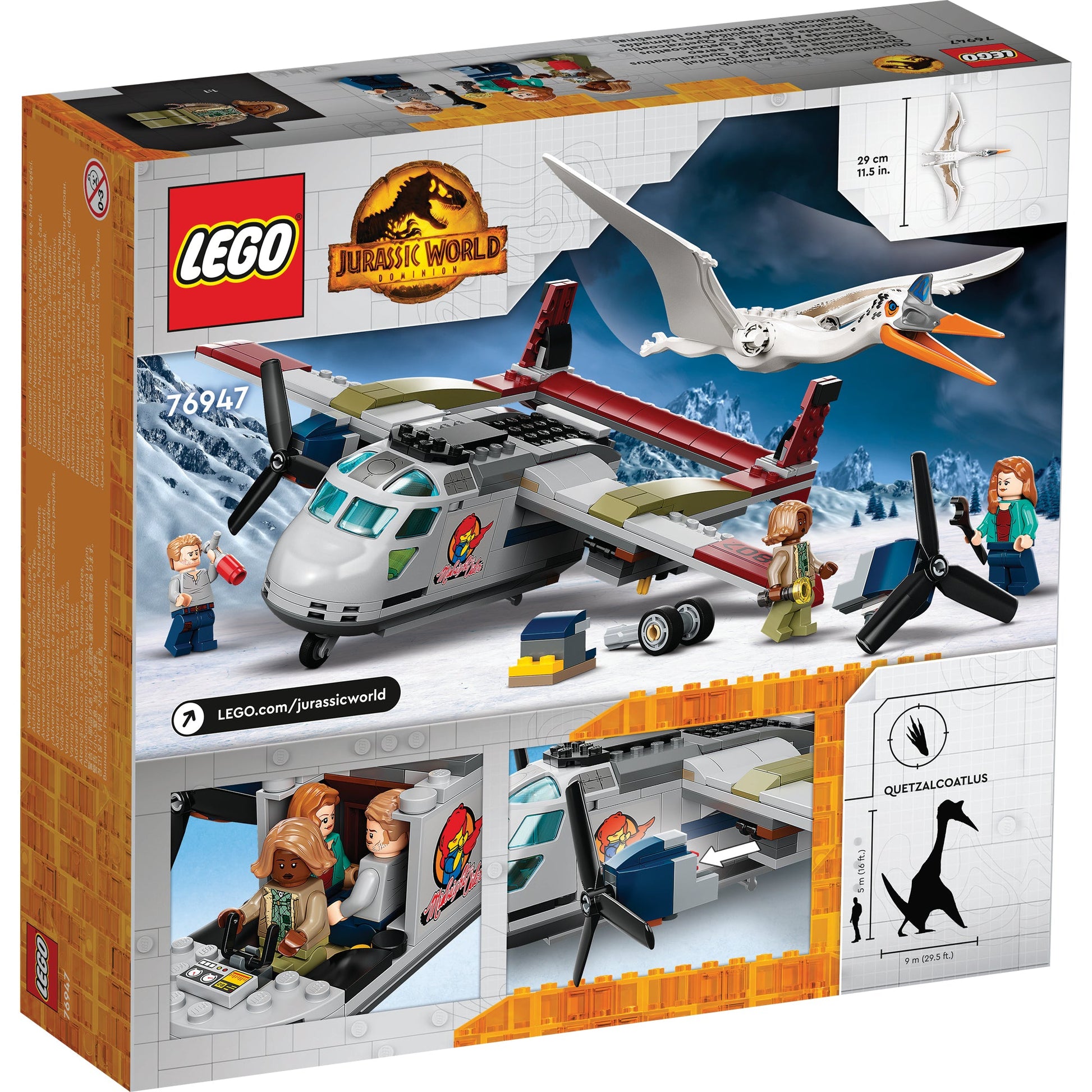 LEGO® Jurassic World Quetzalcoatlus Plane Ambush - Đồ chơi lắp ráp Máy bay & Khủng long - LEGO 76947 LEGO - ảnh 6 - LEGO