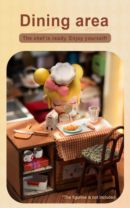 Rolife DIY Miniature House - Cozy Kitchen DG159 - Mô hình nhà gỗ tí hon DIY - Rolife DG159