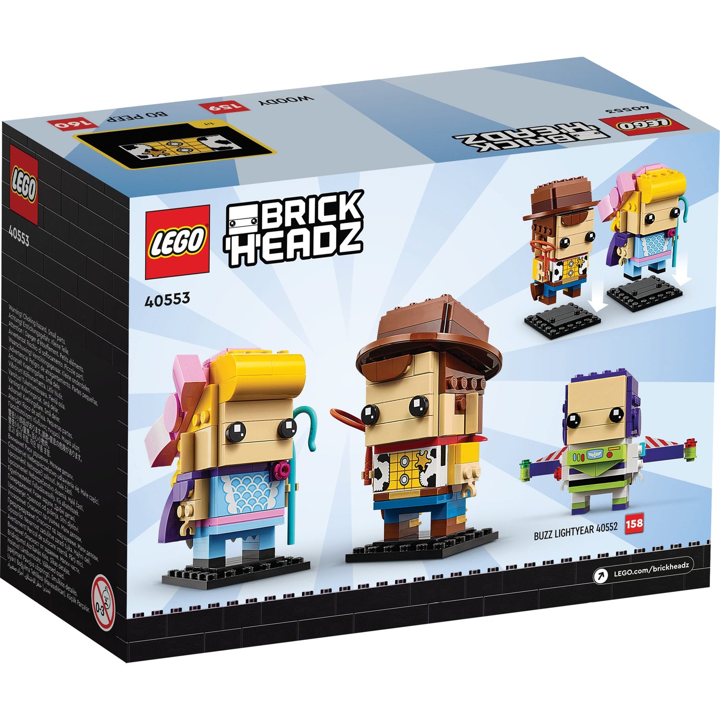 LEGO® BrickHeadz™ Woody and Bo Peep - Mô hình lắp ráp nhân vật Disney Pixar Toy Story #40553 LEGO - ảnh 3 - Lego