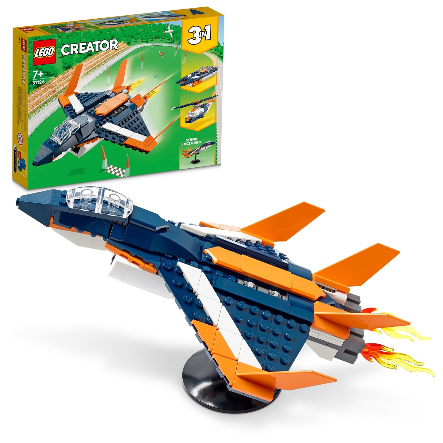 LEGO® Creator 3-in-1 Supersonic-jet Đồ Chơi Lắp Ráp Máy Bay Phản Lực 3-trong-1 (31126) LEGO - ảnh 8 - LEGO Creator 3-in-1