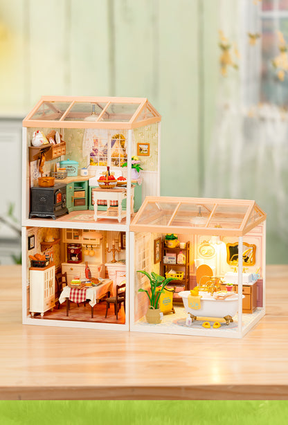 Rolife Farmhouse Kitchen DIY Miniature House DW024 - Mô Hình Nhà Bếp Đồng Quê Tự Làm - Rolife Super Creator