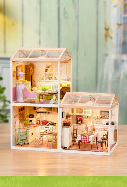 Rolife Holiday Tea Time DIY Miniature House DW023 - Nhà Mô Hình Mini DIY Tự Lắp Ráp - Rolife
