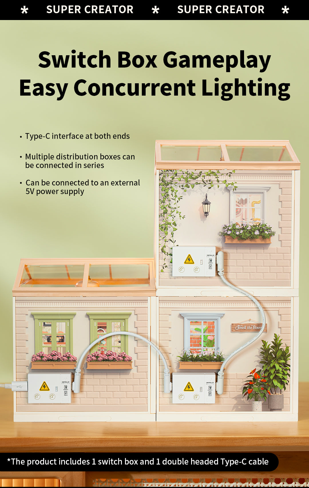 Rolife Warm Dining Room DW015B - Nhà mô hình mini lắp ráp - Super Creator Series