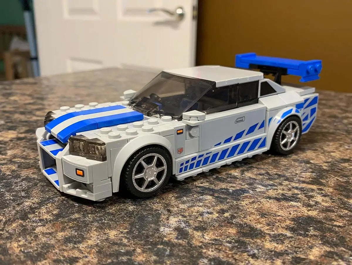 LEGO® Speed Champions Nissan Skyline GT-R (R34) - Mô hình lắp ráp xe đua Fast & Furious - LEGO 76917 LEGO - ảnh 2 - Building 