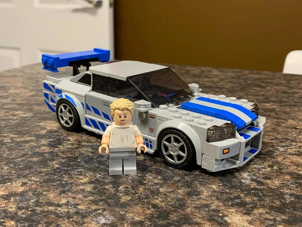 LEGO® Speed Champions Nissan Skyline GT-R (R34) - Mô hình lắp ráp xe đua Fast & Furious - LEGO 76917 LEGO - ảnh 3 - Building 