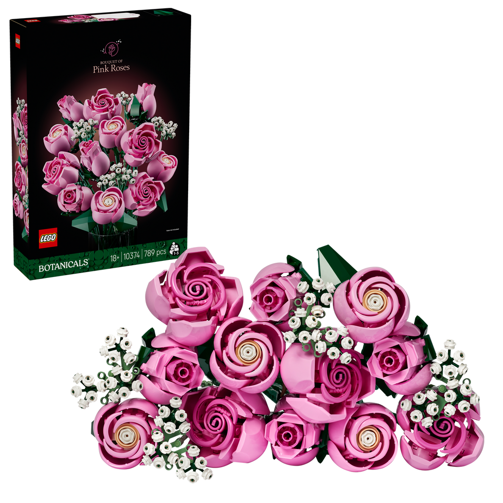 LEGO® Botanicals Bouquet of Pink Roses - Bộ Lắp Ráp Hoa Hồng Màu Hồng 10374 - LEGO LEGO - ảnh 3 - LEGO