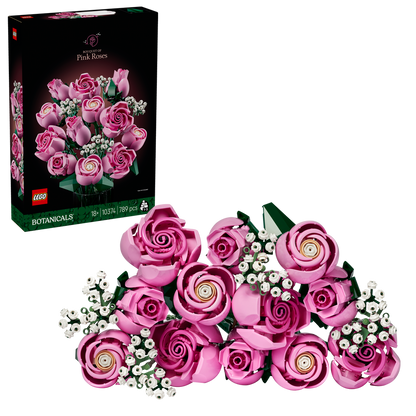 LEGO® Botanicals Bouquet of Pink Roses - Bộ Lắp Ráp Hoa Hồng Màu Hồng 10374 - LEGO LEGO - ảnh 3 - LEGO