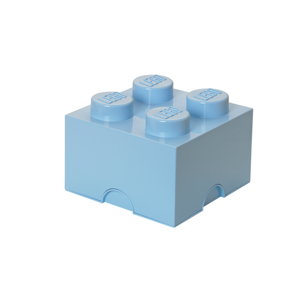 LEGO Storage Brick 4 Stud - Light Royal Blue - Hộp Đựng Đồ Chơi & Trang Trí LEGO Chính Hãng - Góc nhìn khác 3