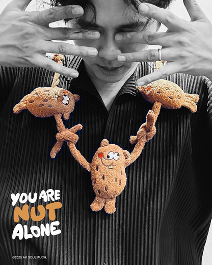 You Are NUT Alone - Móc Khóa Gấu Bông Art Toy - AKSOULMUCH