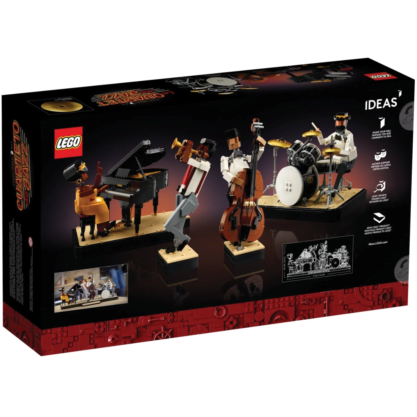LEGO® Ideas Jazz Quartet - Mô hình Ban nhạc Jazz - LEGO 21334