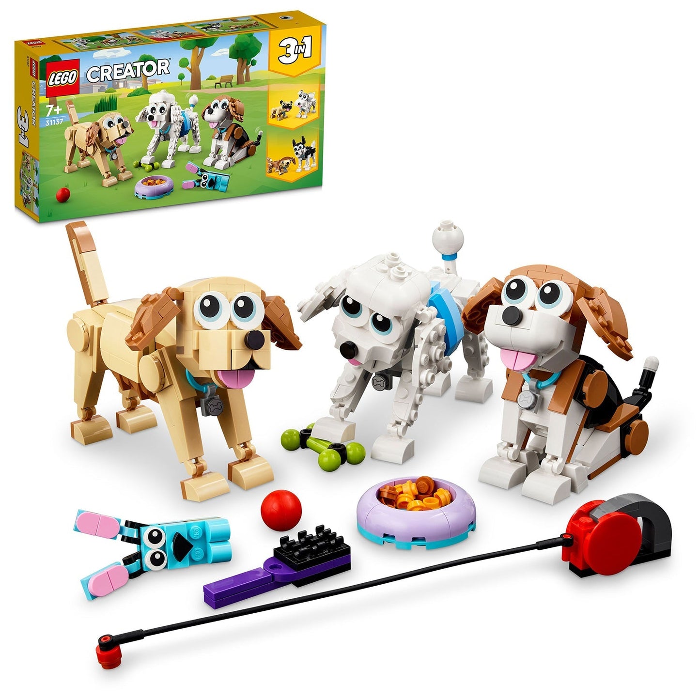 LEGO® Creator 3-in-1 Adorable Dogs - Bộ Lắp Ráp Chó Cưng Đáng Yêu 3 Trong 1 - 31137