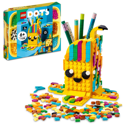 LEGO® DOTS™ Cute Banana Pen Holder - Khay Cắm Bút Hình Chuối Sáng Tạo - LEGO 41948