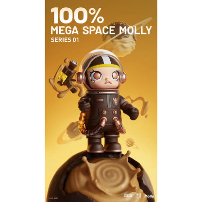 Mega Collection 100% Space Molly Series 1 - Mô hình Blind Box Art Toy - POP MART