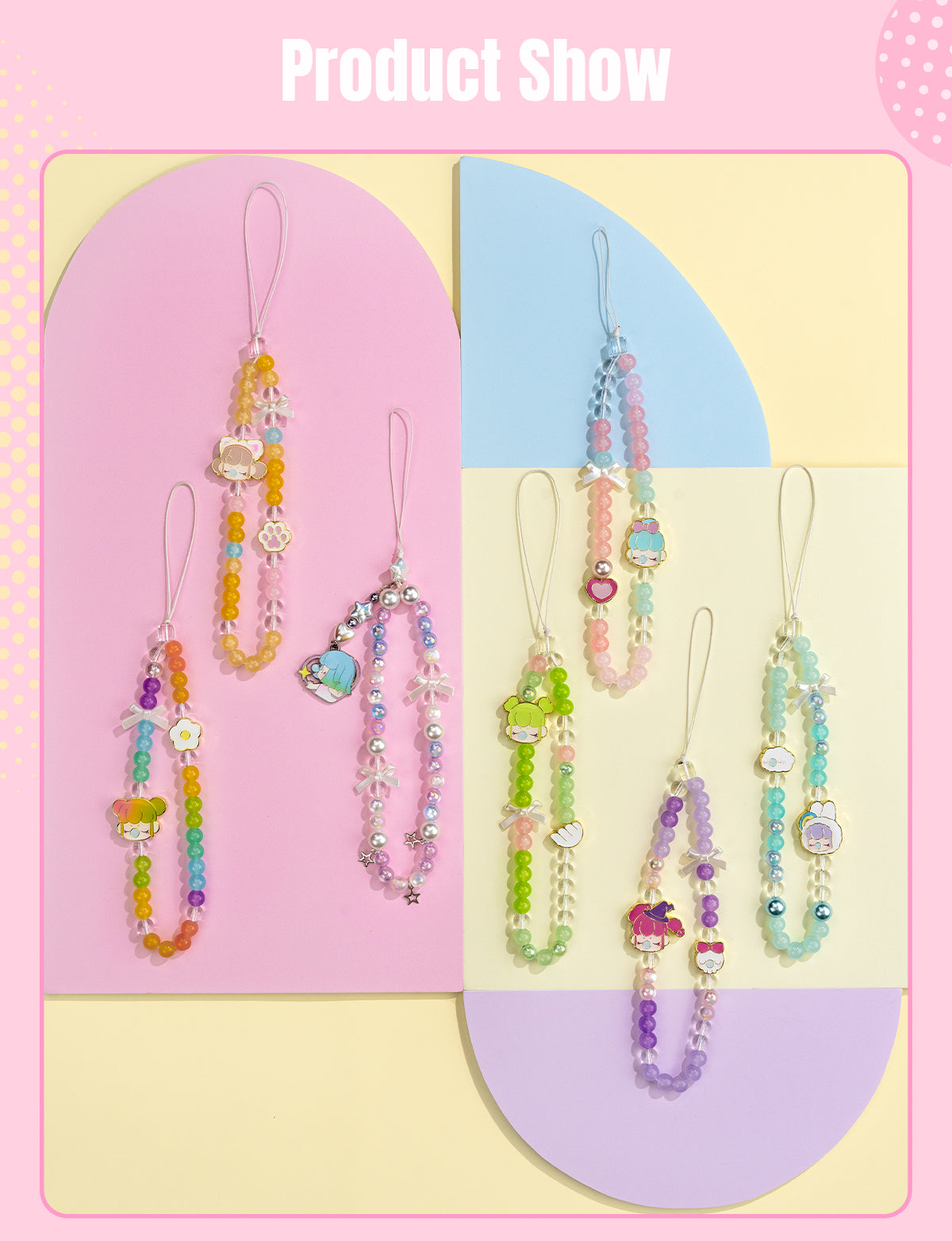 Nanci Sweet Time Beaded Phone Charm - Dây đeo điện thoại hạt cườm Blind Box - Rolife