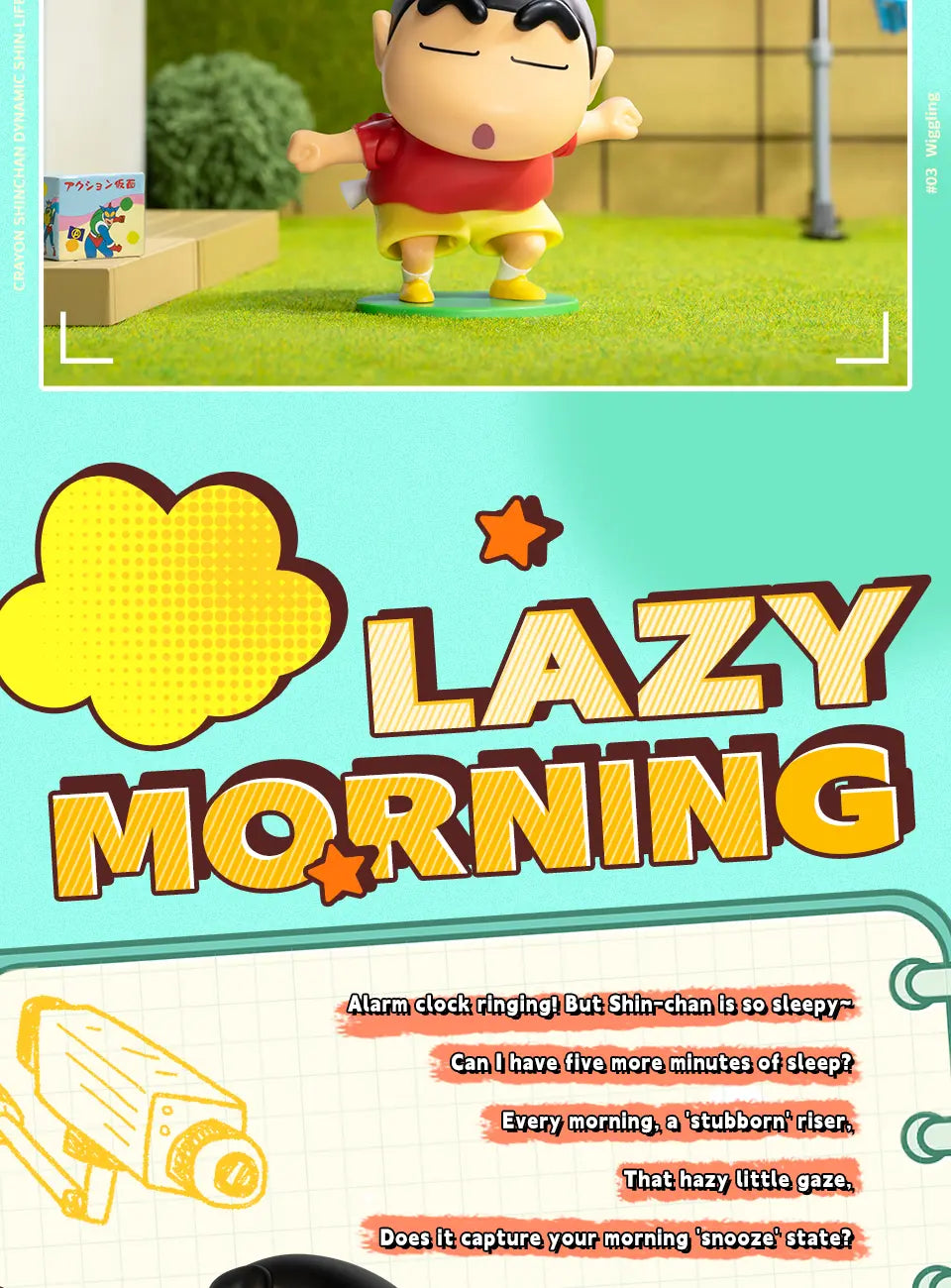 CRAYON SHINCHAN DYNAMIC SHIN-LIFE - Mô hình Blind Box Shin Cậu Bé Bút Chì - 52TOYS