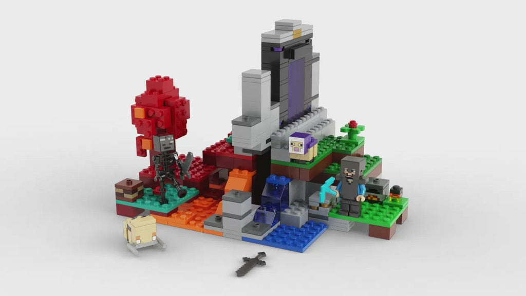LEGO® Minecraft® The Ruined Portal - Đồ chơi lắp ráp Cổng Thành Đổ Nát - LEGO 21172 - Hình ảnh chi tiết 2