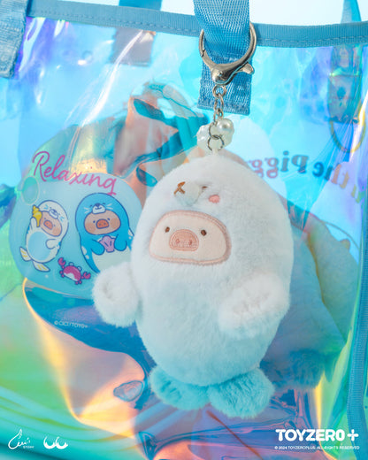 LuLu the Piggy Ocean - Baby Seal Lu Plush Keychain - Móc Khóa Gấu Bông Heo LuLu - ToyZero+ - Hình ảnh bổ sung 5