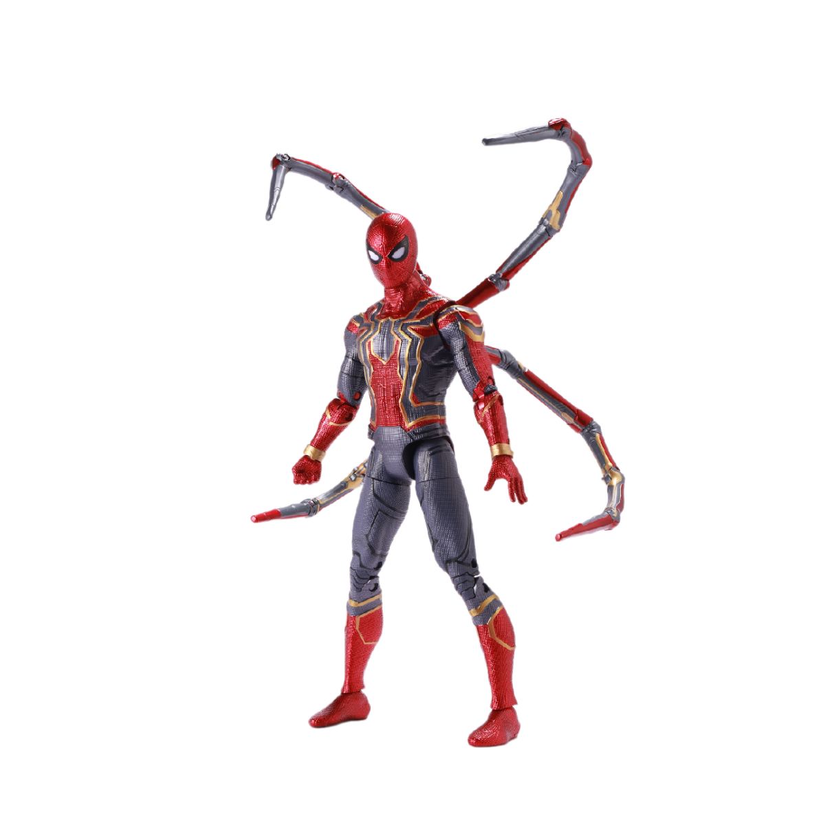 Iron Spiderman Combat Model with Integrated Light Platform - Mô hình Marvel có bệ đèn LED - ZD TOYS 1606-12