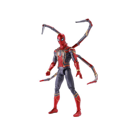 Iron Spiderman Combat Model with Integrated Light Platform - Mô hình Marvel có bệ đèn LED - ZD TOYS 1606-12