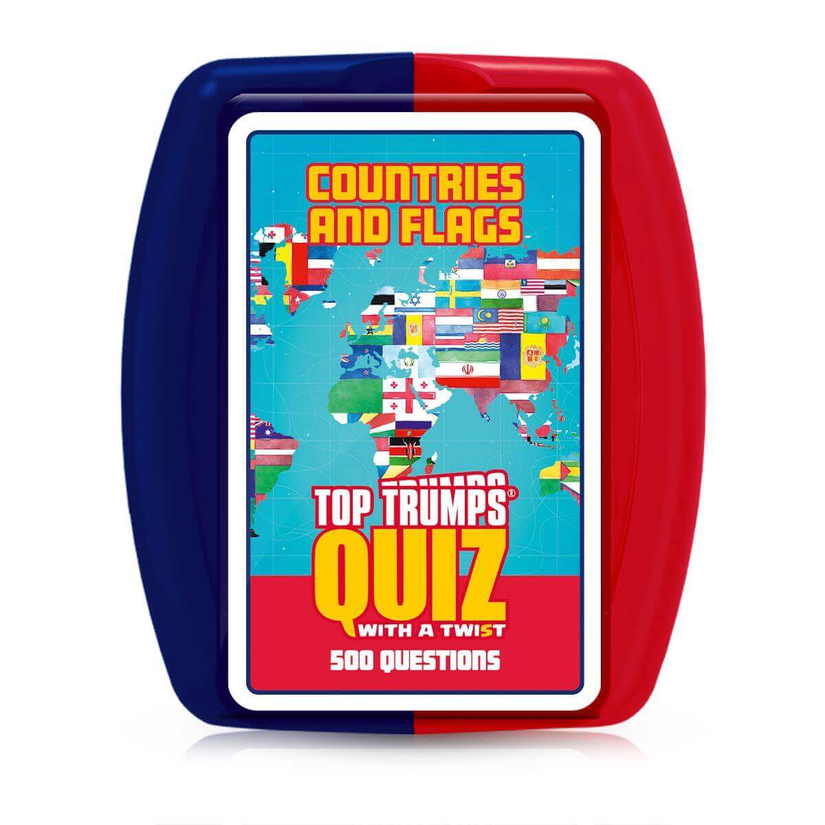 Countries & Flags Top Trumps Quiz - Fun Card Game - Trò chơi thẻ bài đố vui giáo dục địa lý - Winning Moves - Hình ảnh sản phẩm