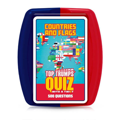 Countries & Flags Top Trumps Quiz - Fun Card Game - Trò chơi thẻ bài đố vui giáo dục địa lý - Winning Moves - Hình ảnh sản phẩm