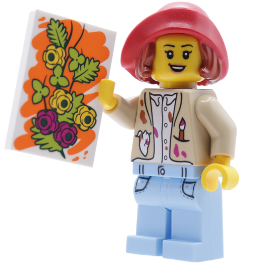 Minifigure Artistic Artist - Nhân Vật Họa Sĩ Sưu Tầm Chính Hãng LEGO #1675 - Hình ảnh sản phẩm