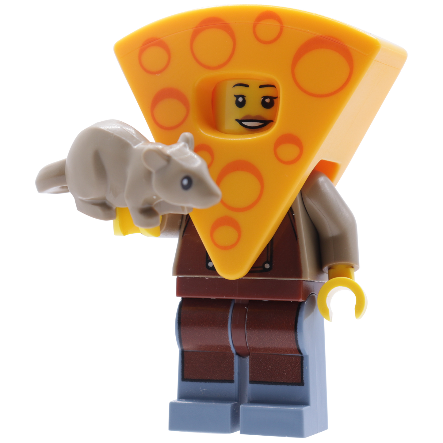 Minifigure Cheesehead - Phụ kiện Mũ Phô Mai cho LEGO Minifigure - LEGO 1676 - Hình ảnh chi tiết 2