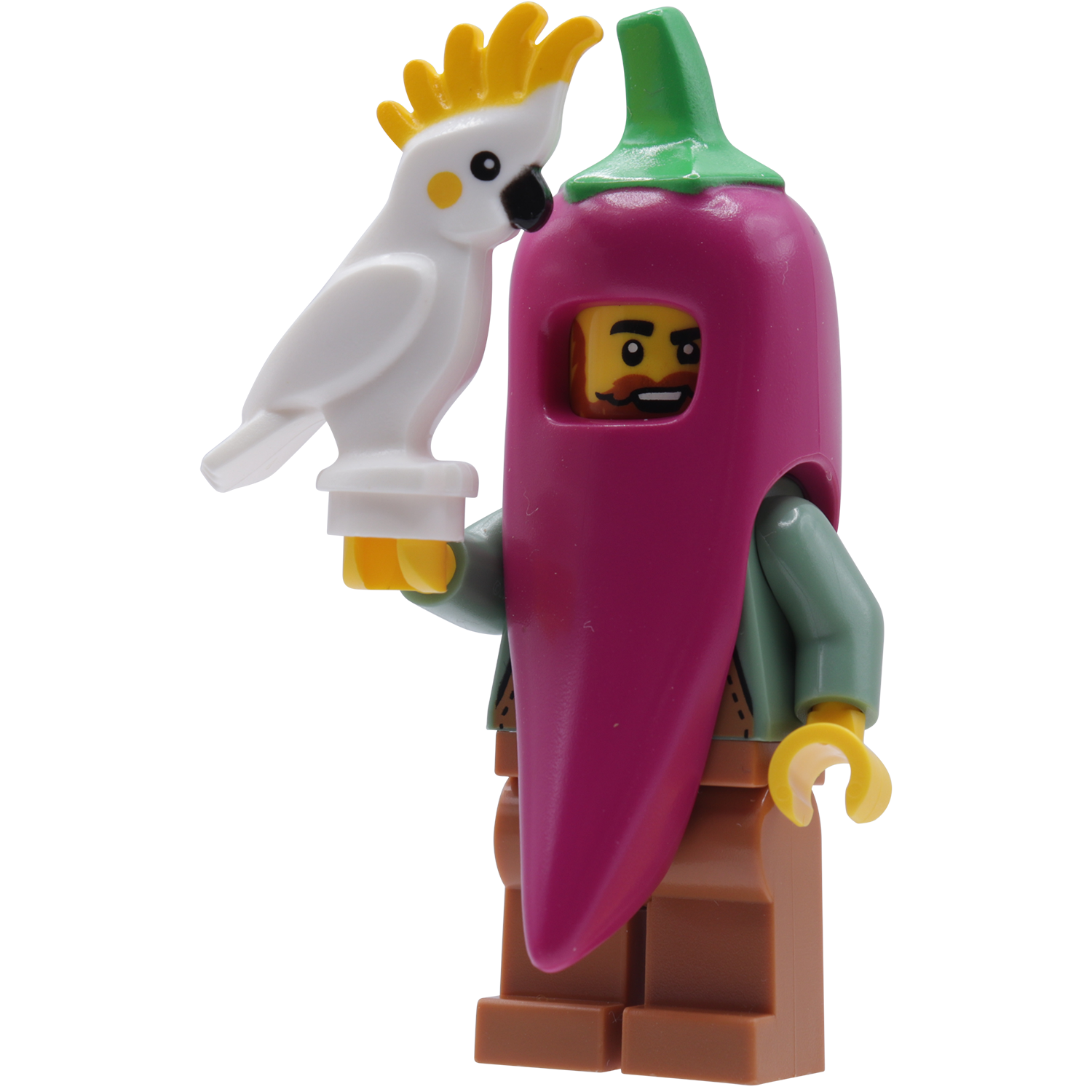 Minifigure Farmer with chilli costume - Nhân vật LEGO Nông dân trang phục ớt - Hình ảnh sản phẩm